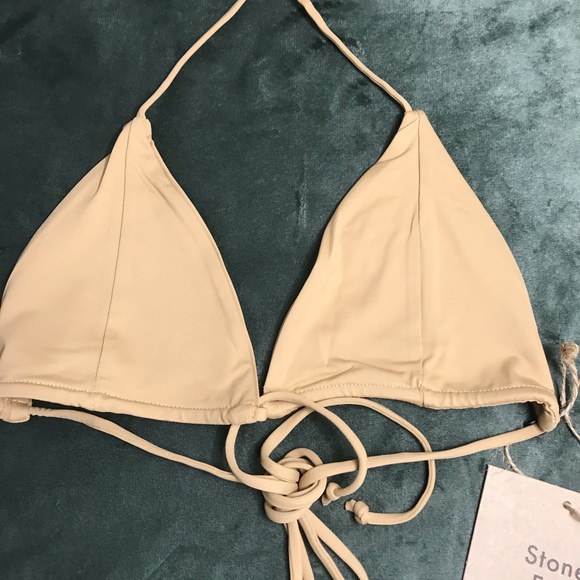 Stone Fox Swim Tropez Bikini Top Tannin Size M Medium New With Tags NWT 1052T - Picture 11 of 16